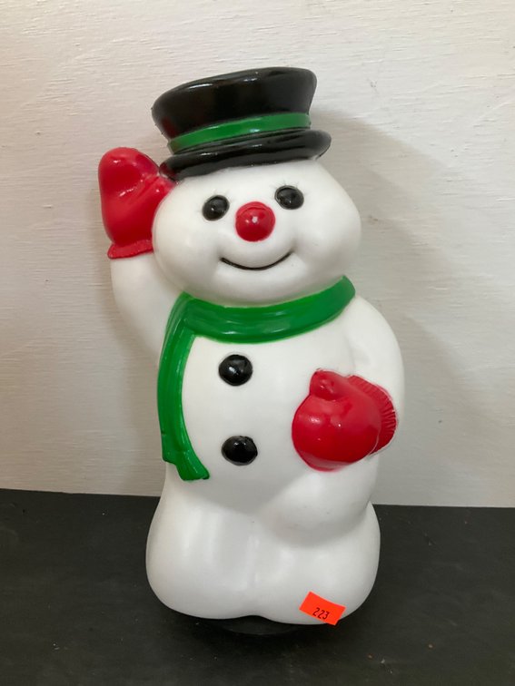General Foam Plastics blow mold snowman