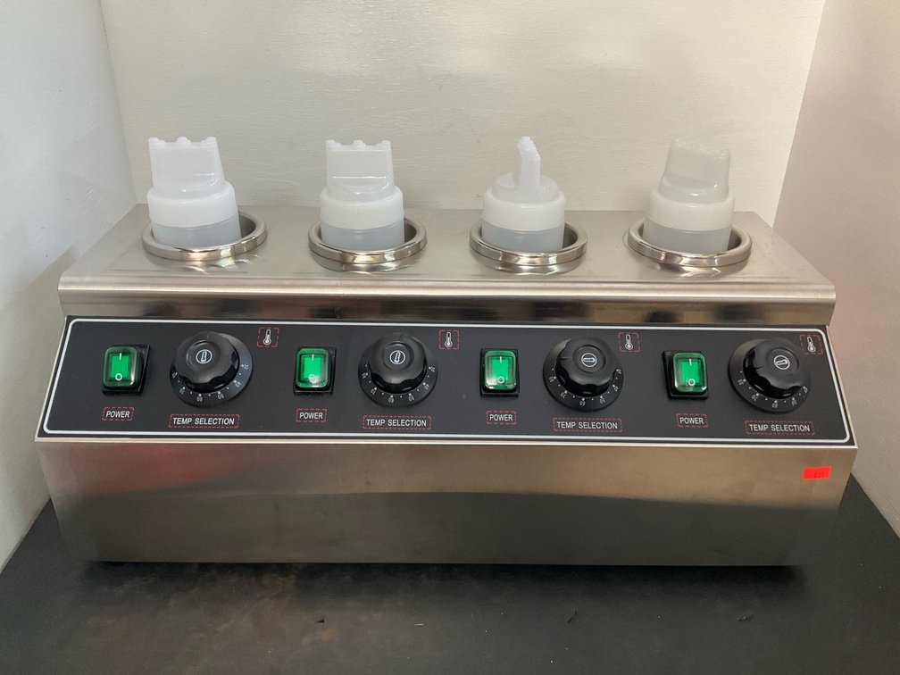 4-bottle stainless steel chocolate melting furnace