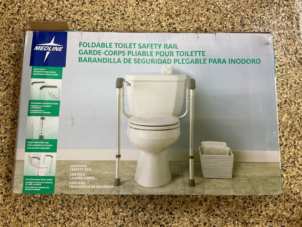 Medline foldable toilet safety rail