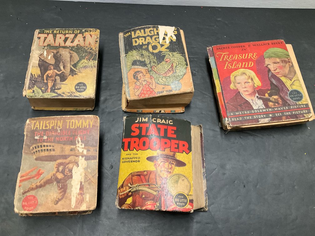 The Big Little Book volumes including Tarzan & Oz
