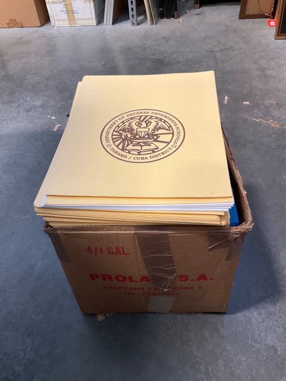 Department of Defense Panama school binders & folders