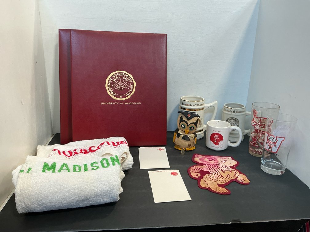 University of Wisconsin Badgers memorabilia grouping