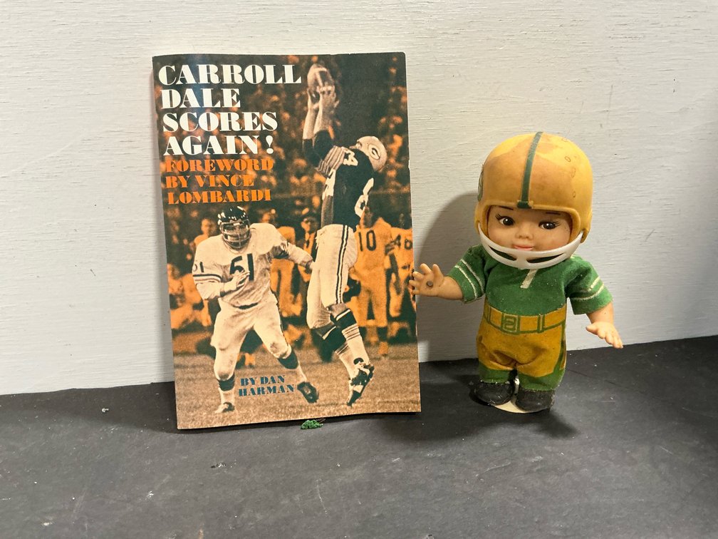 Carroll Dale book & wind-up football player doll