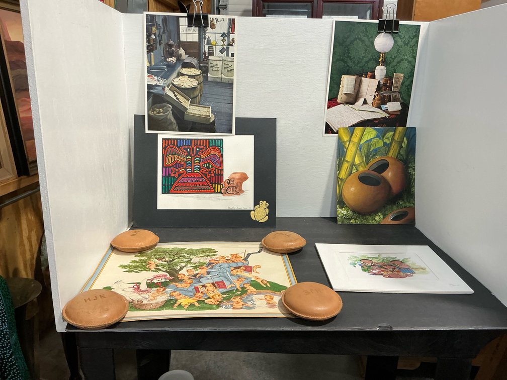 Grouping of assorted art prints & panels