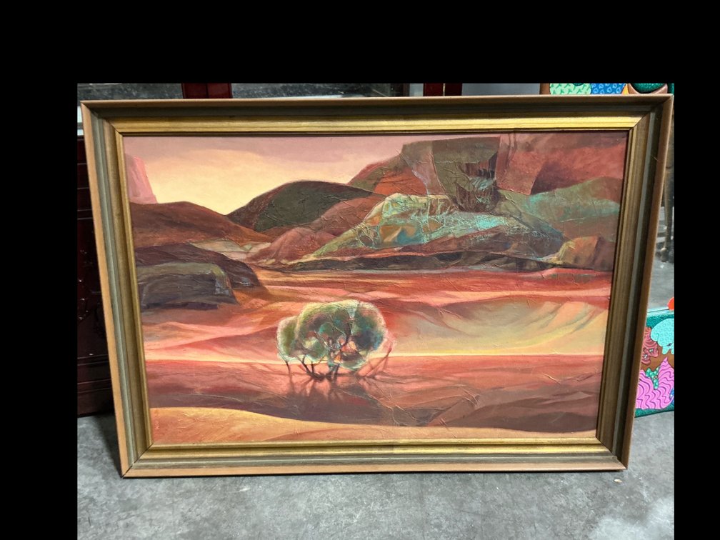 Bill Koons "Southwest Landscape" framed painting