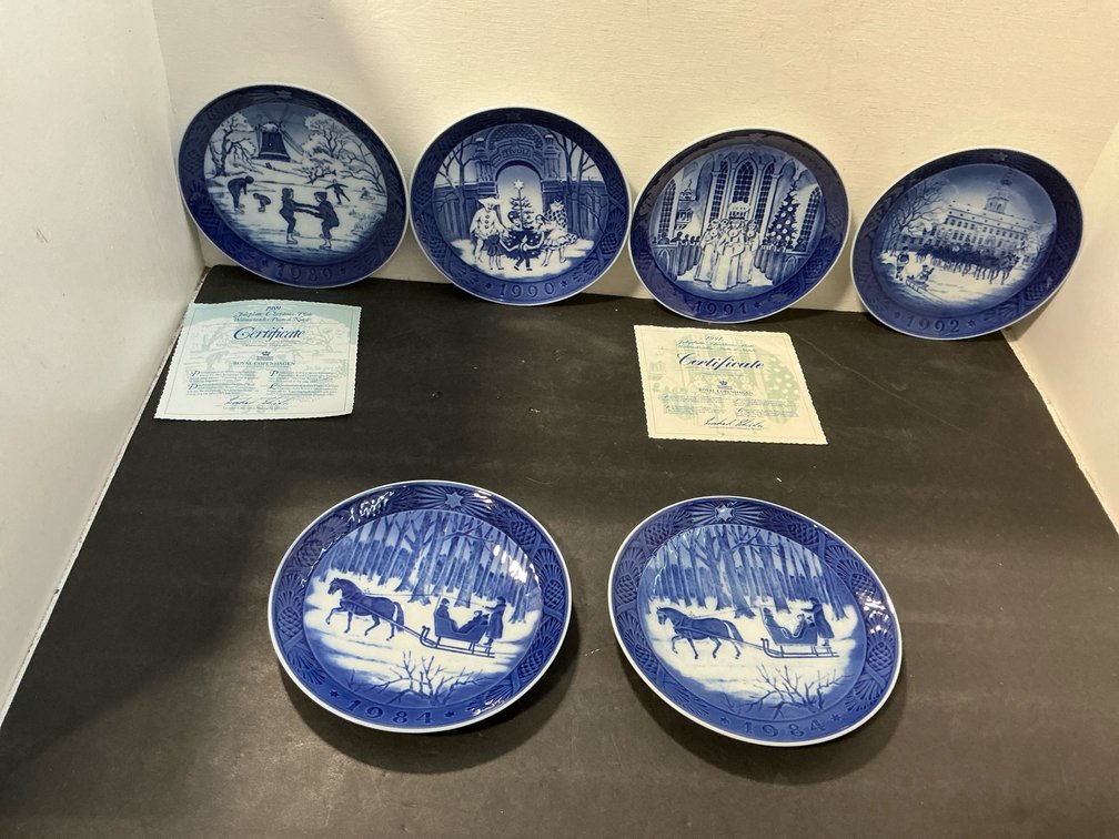 Royal Copenhagen porcelain Christmas plates