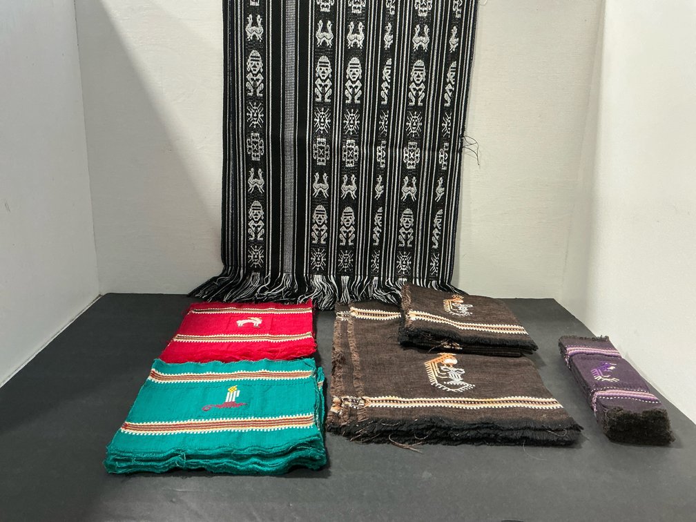 Assorted woven textiles including runner & placemats