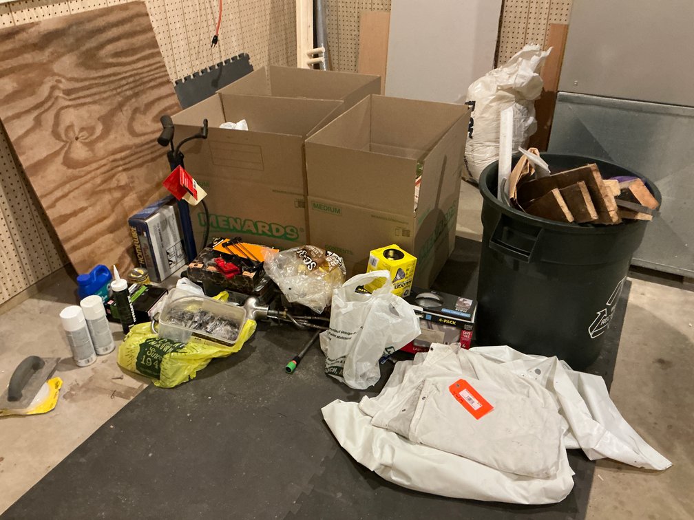Home improvement tools, kitchen faucet & hardware - Basement