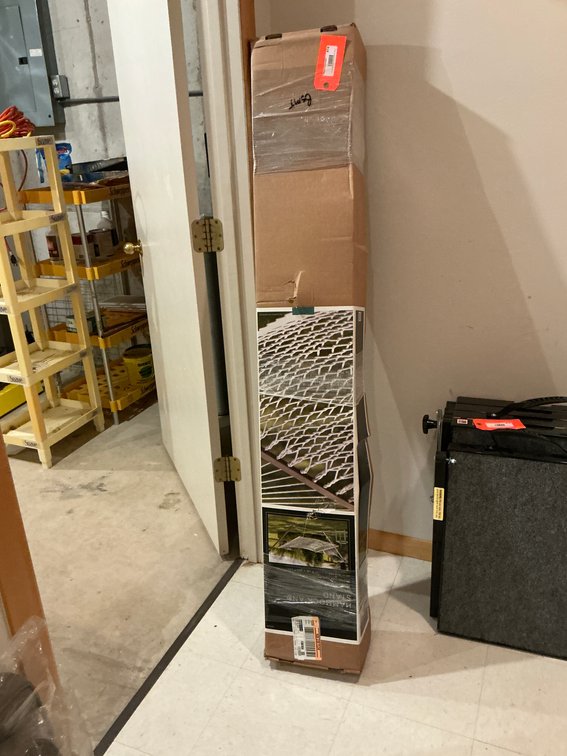Hammock and tubular steel stand 48 x 144 in - Basement