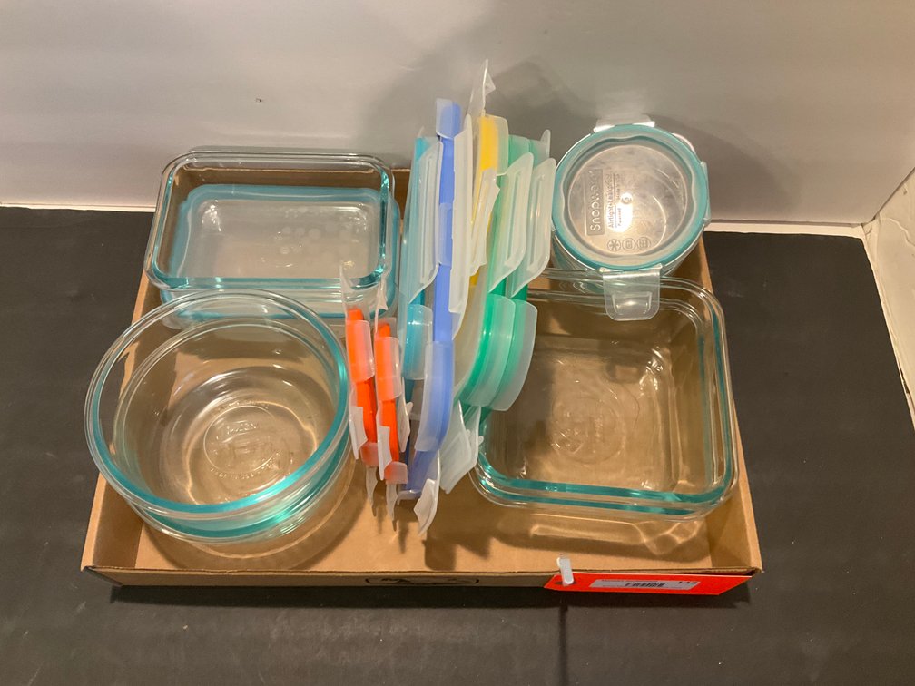 Glass food storage containers with locking lids - Kitchen Main Level