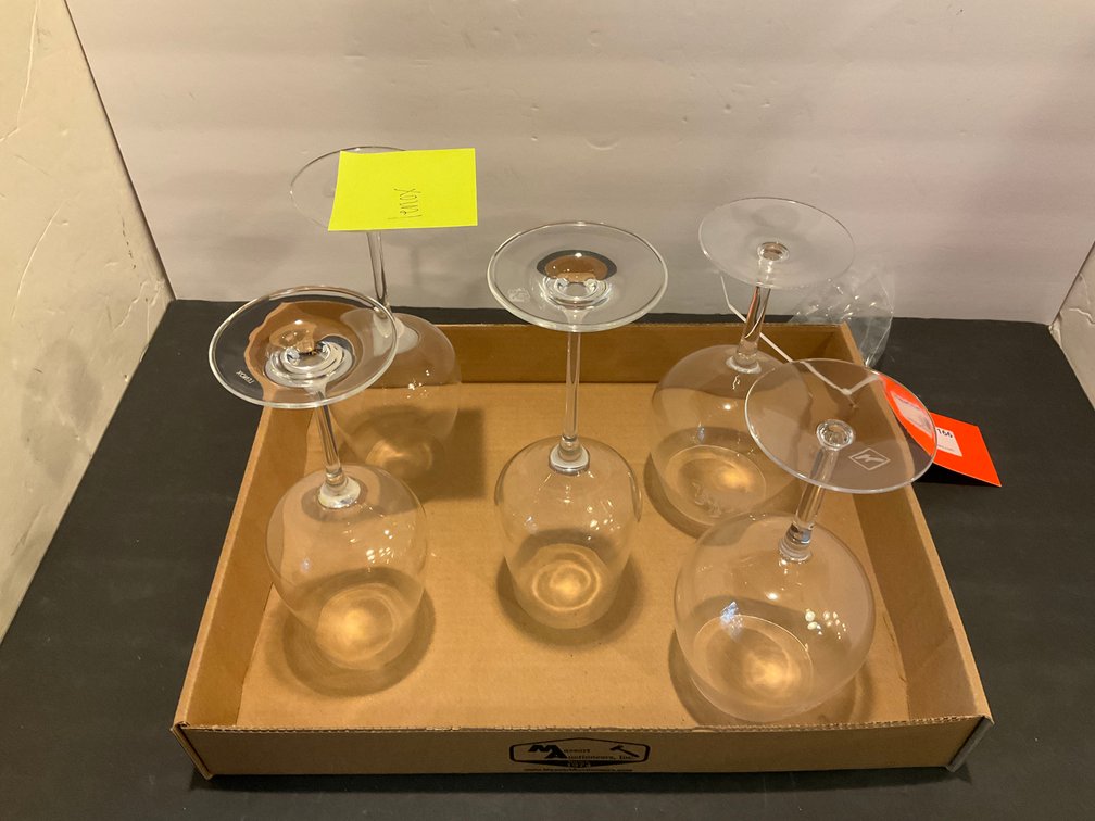 Lenox glass stemmed wine glasses - Kitchen Main Level