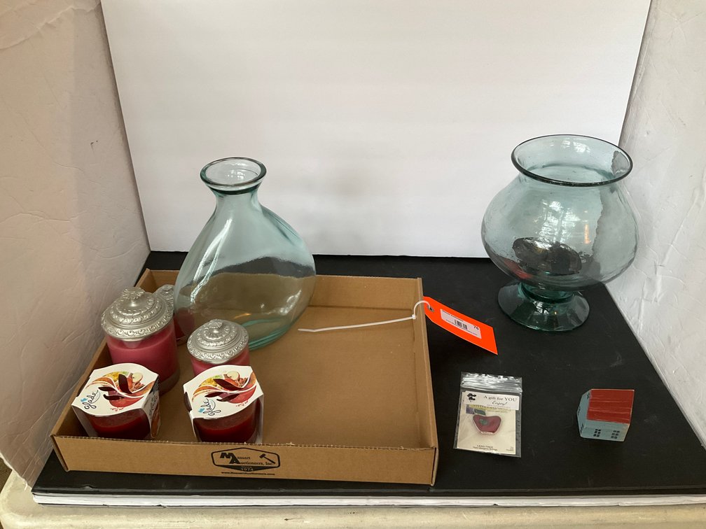 Glass vessels, jar candles & home decor - Living Room Main Level