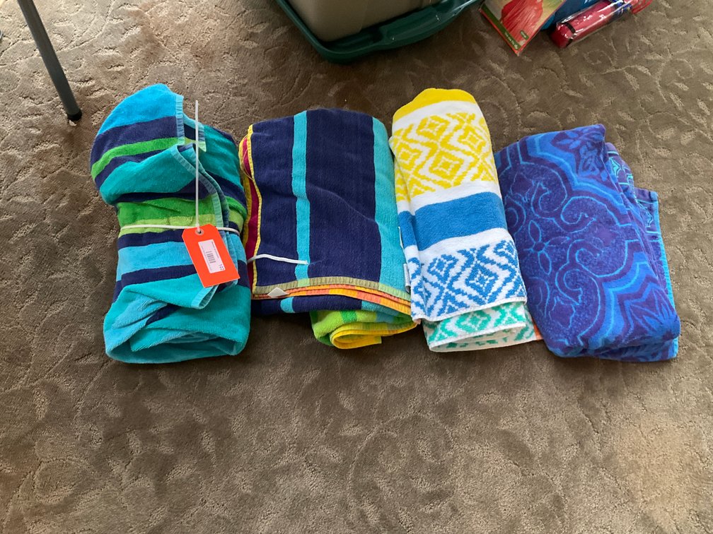 Beach towels - Living Room Main Level