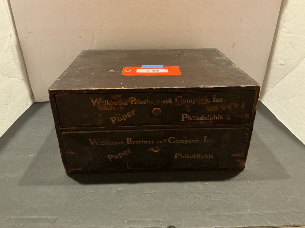 Wilkinson Brothers and Company, Inc. 2-drawer wood cabinet 15 x 12 x 8 - Basement
