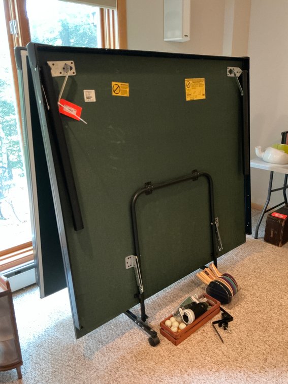 Harvard folding table tennis table with accessories - Basement