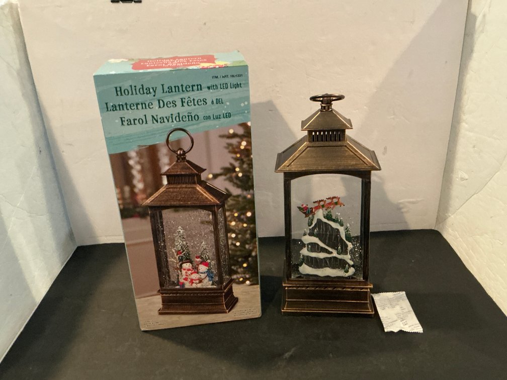 Two holiday lanterns LED lights - Basement