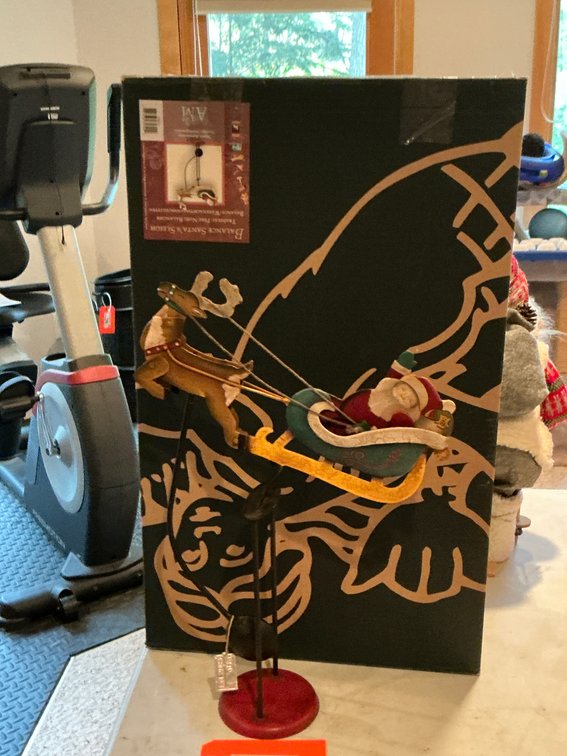 Authentic Models Balance Santa's Sleigh with stand & box - Basement