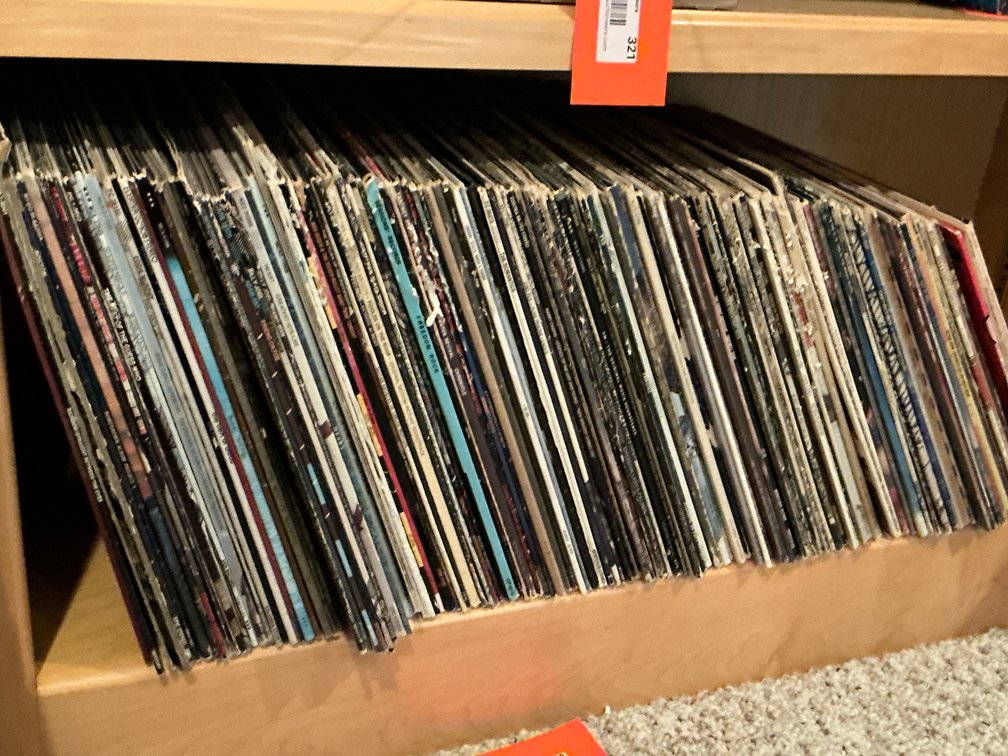 Large Grouping of vinyl LP records - Basement