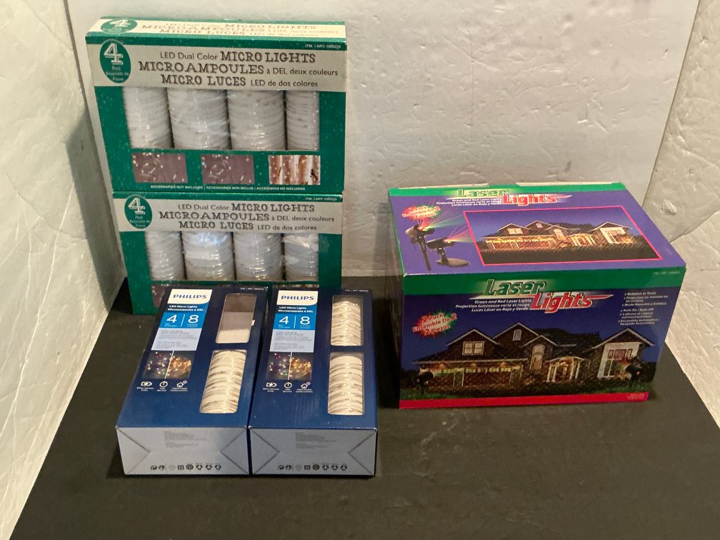 LED micro light & laser light sets - Basement