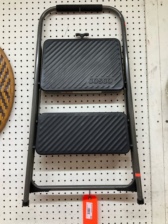 Cosco 2-step folding step stool with foam grip