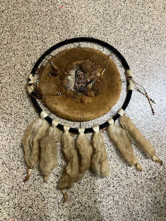 Native American style decorative shield wall hanging