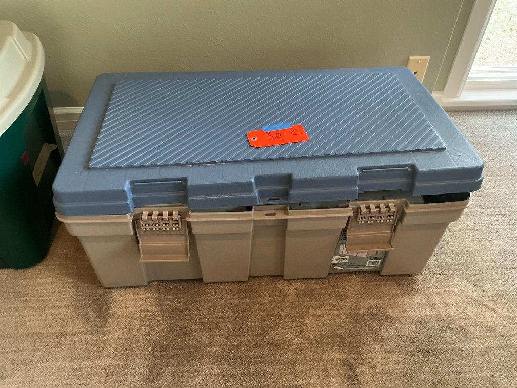 Department 56 Village accessories with storage trunk - Master Bedroom Upper Level