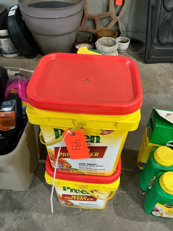 Preen garden weed preventer buckets & jug - Garage