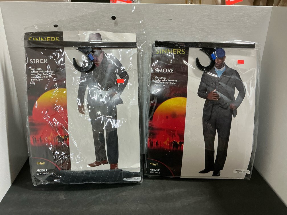 2 Spirit Sinners Stack & Smoke adult costumes size XL