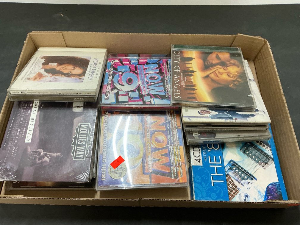 Grouping of assorted music CDs & box sets