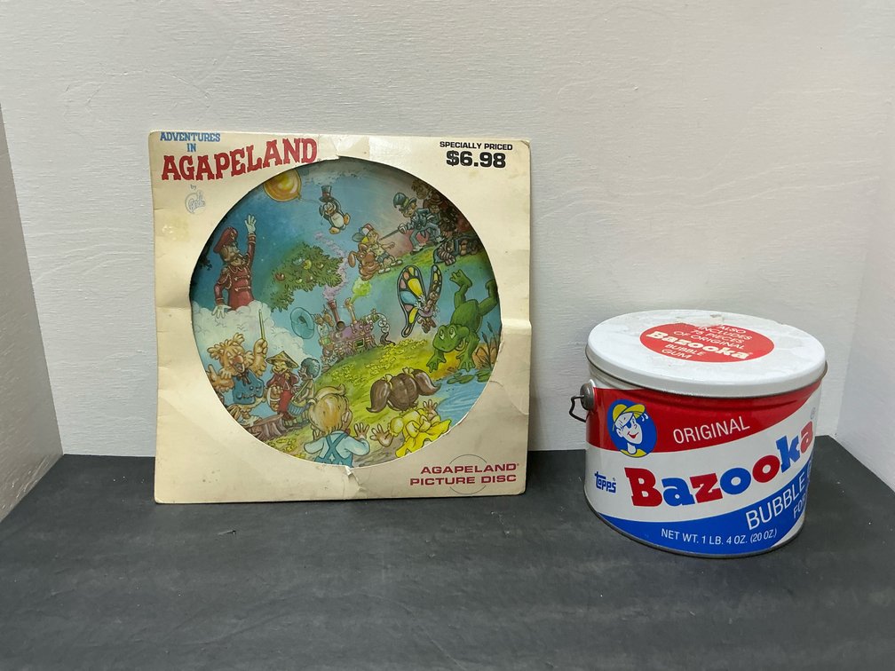 Adventures in Agapeland picture disc & bubble gum tin