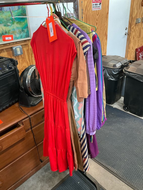 Grouping of assorted dresses