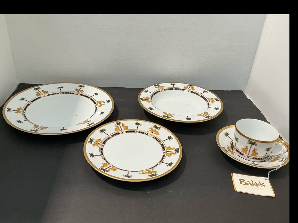 Christian Dior Casablanca china place setting
