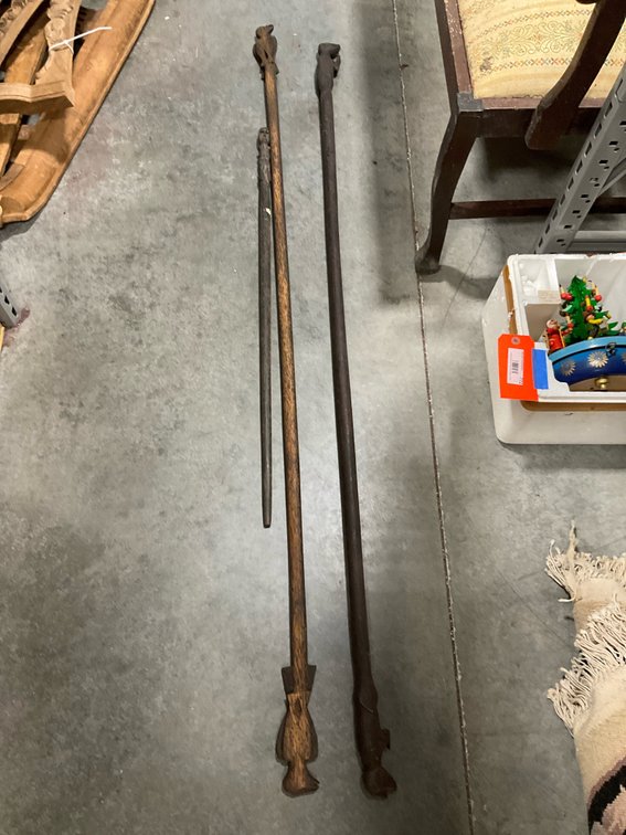 Hand-carved wood walking sticks & staffs