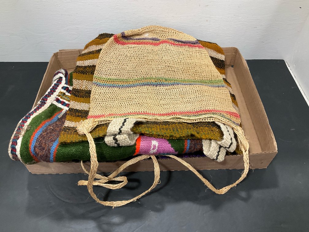 Grouping of woven textile bags & cushion covers