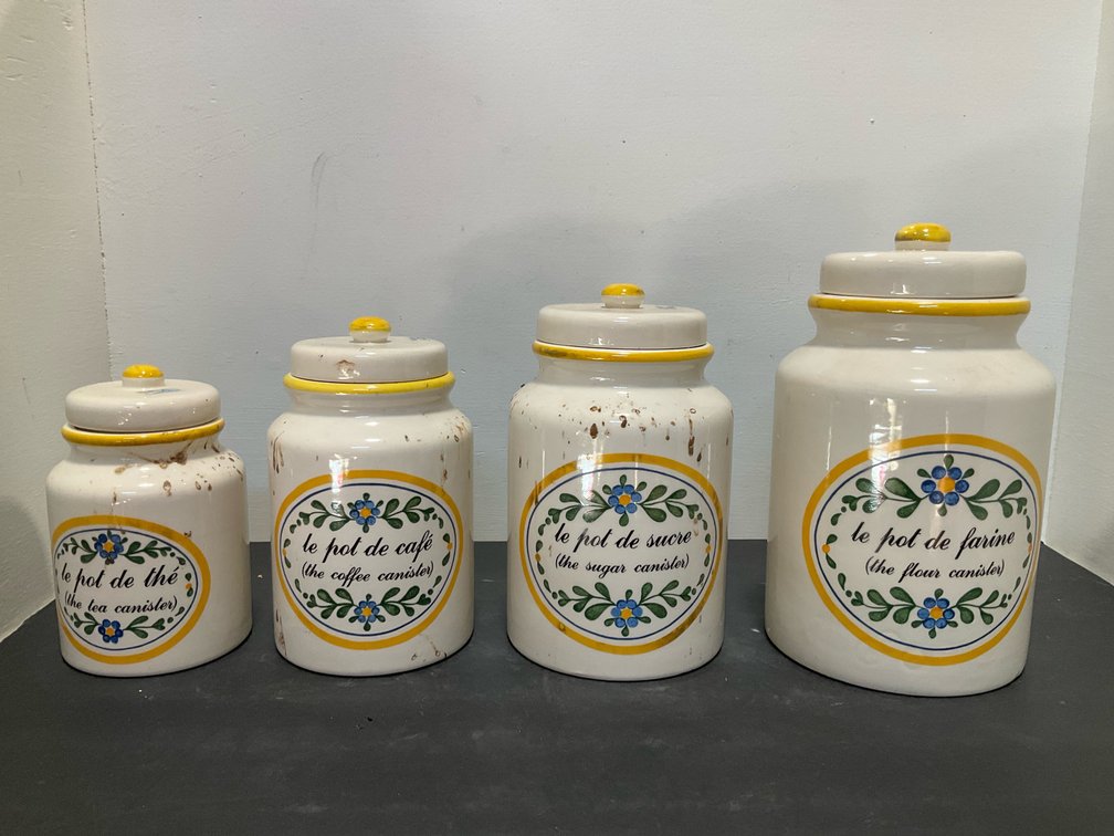 Set of Taste Setter by Sigma ceramic canisters