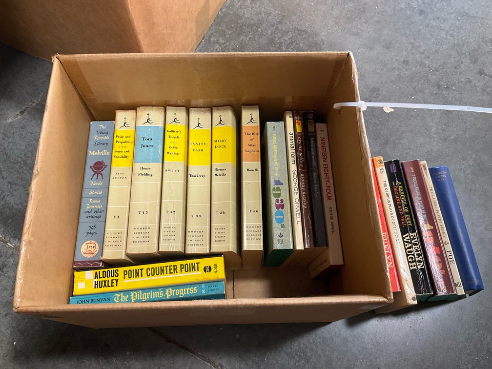 Grouping of classic literature paperback & hardbound books