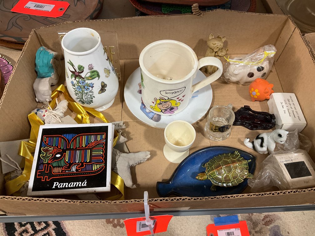 Grouping of ceramics, figurines, & decorative items