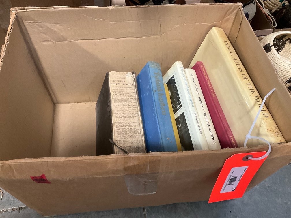 Grouping of hardcover books including nature & history