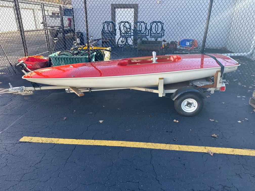 12’ Barnett Boat Co. Butterfly sailboat with Balko trailer