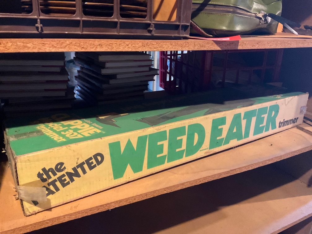 Electric weedeater line trimmer-Attic 