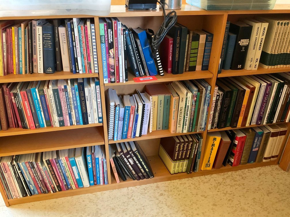 Assorted books-Upstairs