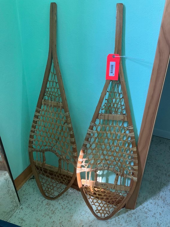Pair of snowshoes 48” long-Upstairs 