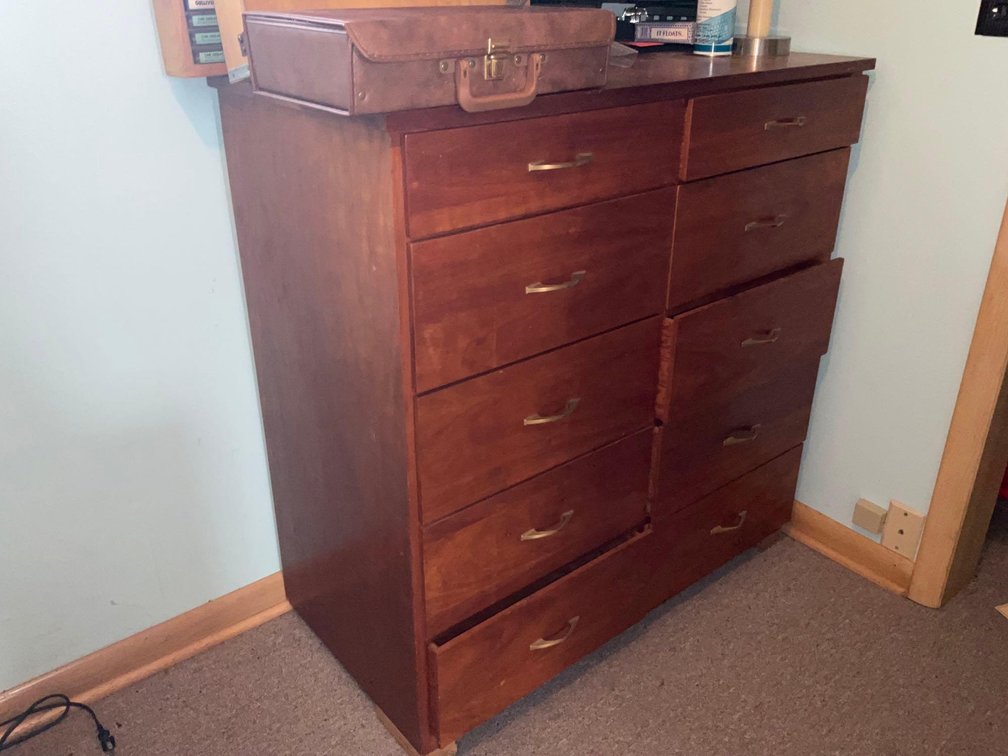 Double dresser with 10 drawers-Upstairs