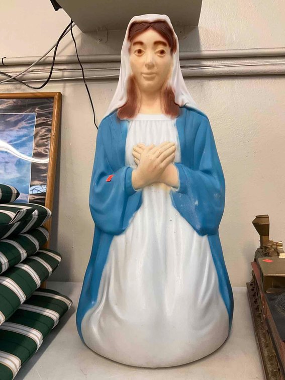 Blow Mold Mary statue 