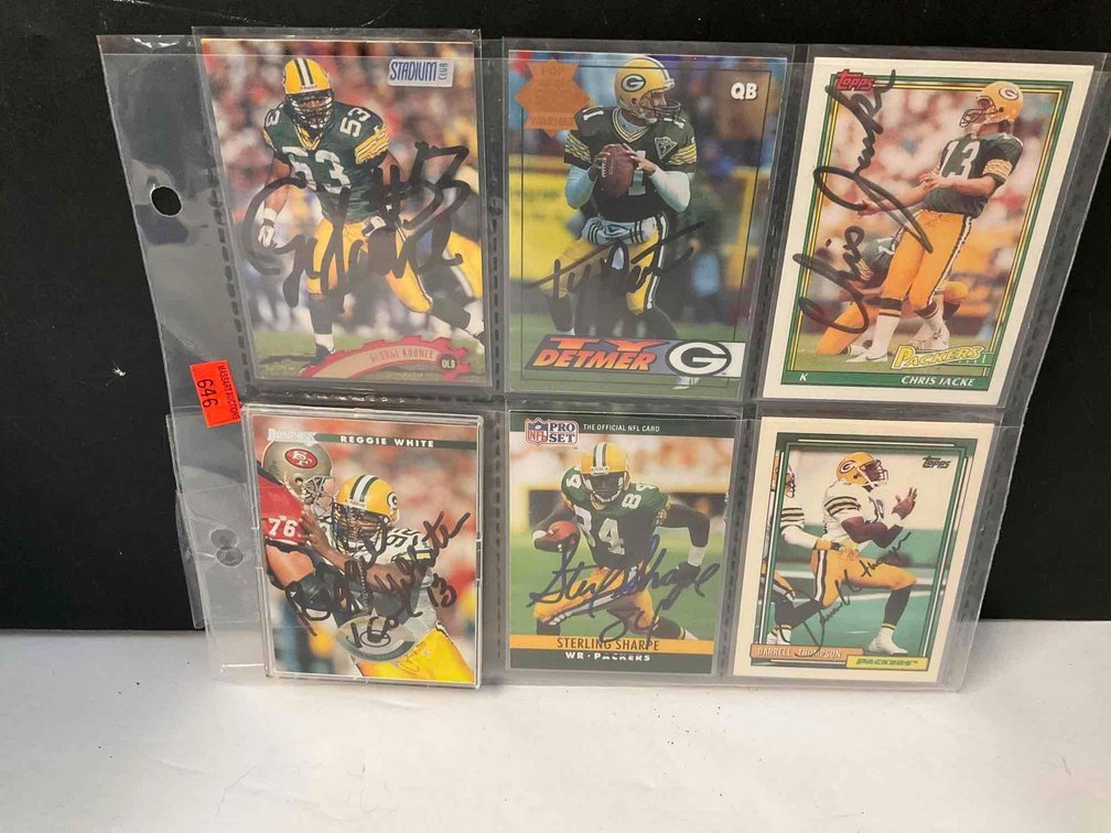 Autographed Packer cards 