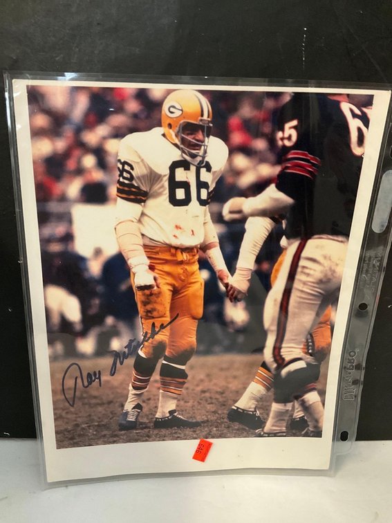 Nitschke signed photo 
