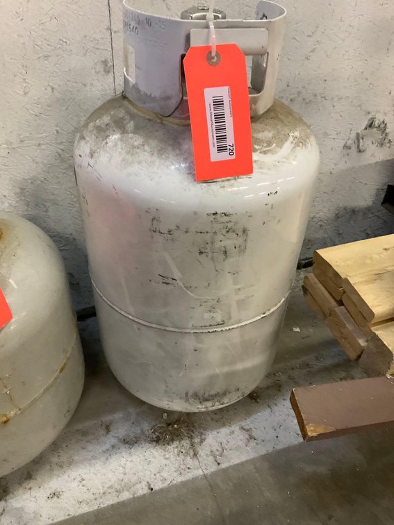 Propane tank (assume that it’s empty) 