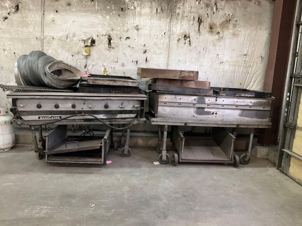 Scrap metal grills