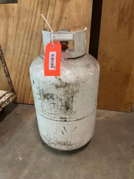 Propane tank (assume that it is empty) 