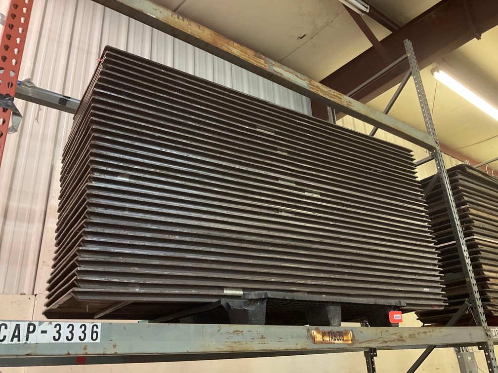 Stack of 8’ folding banquet tables
